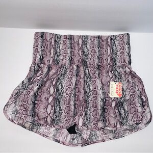 NWT Free People Movement The Way Home Shorts Anaconda Venom